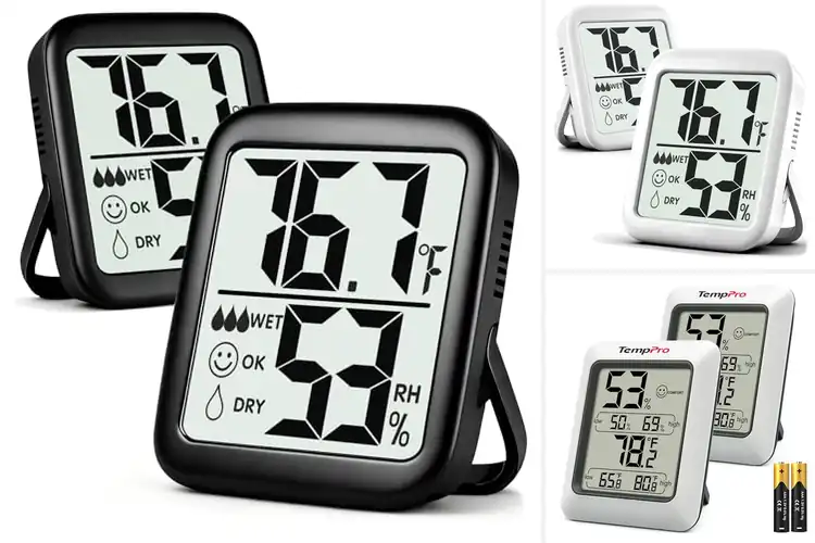 Detailed view of Best 2 Pack Humidity Gauge For Home