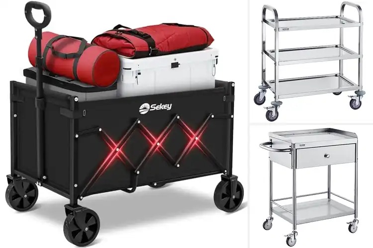 Detailed view of Best 220 lb Capacity Carts for Easy, Smooth Handling