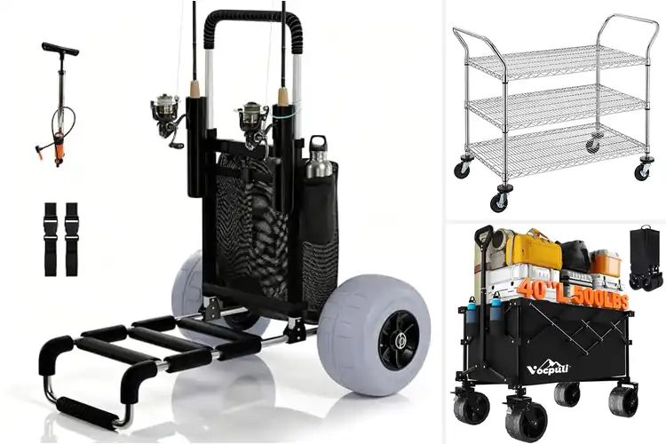 Detailed view of Best 40-Inch Handle Carts for Easy Heavy Hauling