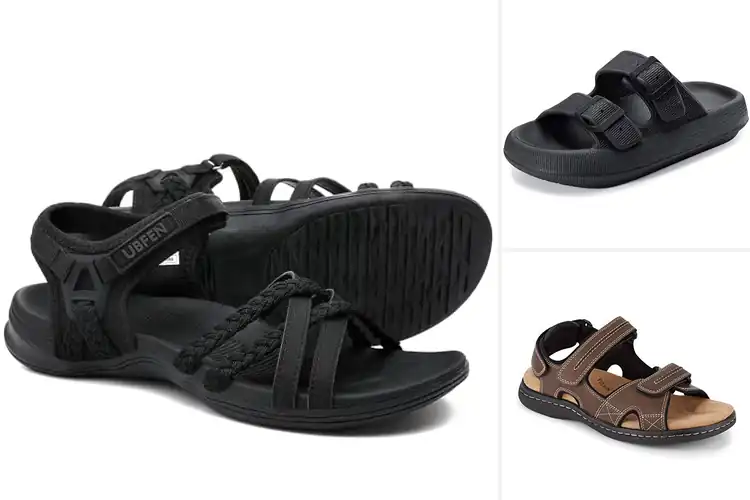 Detailed view of Best Adjustable Strap Sandals