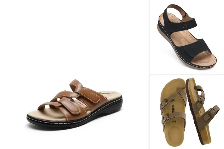 Detailed view of Best Adjustable Straps Sandals