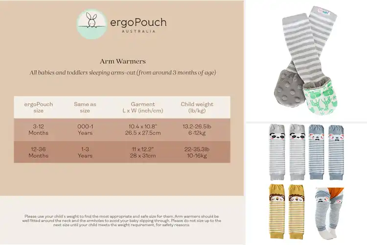 Detailed view of Best Baby Arm Warmers