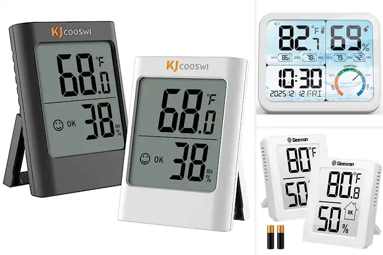Detailed view of Best Battery Powered Hygrometer 12 Months