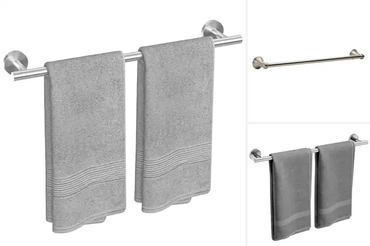 Detailed view of Best Brushed Nickel Finish Towel Rack