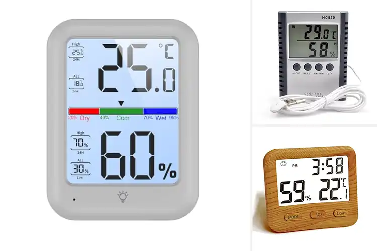 Detailed view of Best Compact Hygrometer For Table Wall Mount