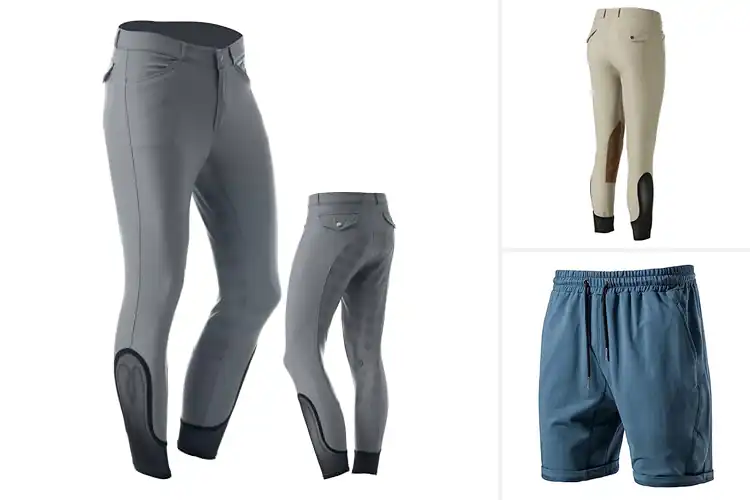 Detailed view of Best Cool Touch Fabric Mens Breeches