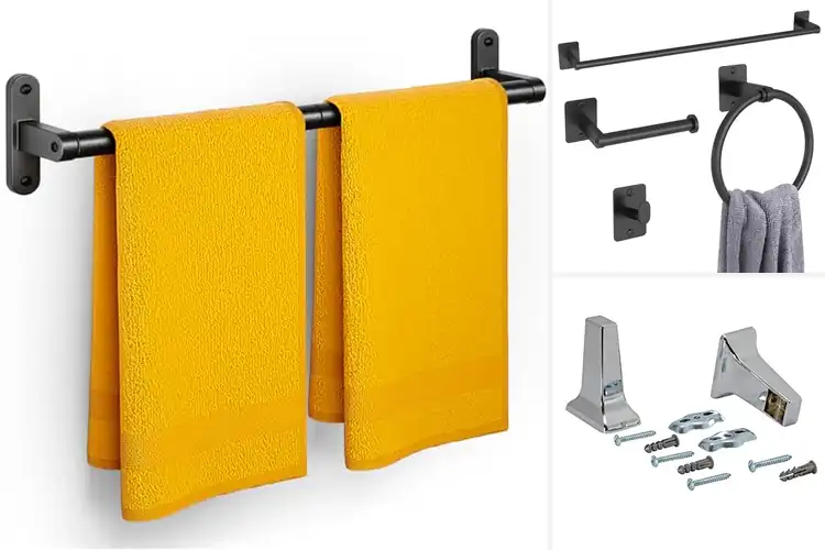 Detailed view of Best Easy Install Towel Rack With Hardware