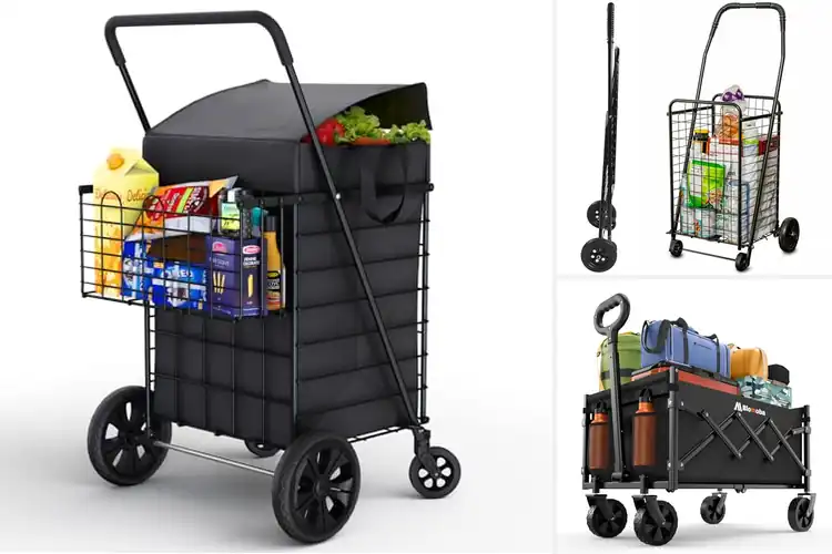 Detailed view of Best Folding Shopping Carts for Easy Everyday Use