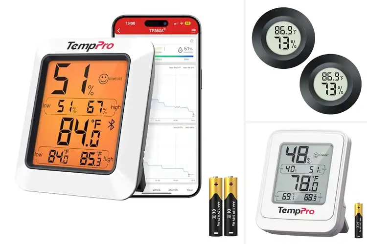 Detailed view of Best Greenhouse Hygrometers: Boost Plant Health Fast