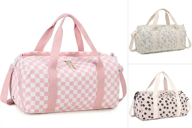 Detailed view of Best Kid Duffle With Separate Shoes Compartment
