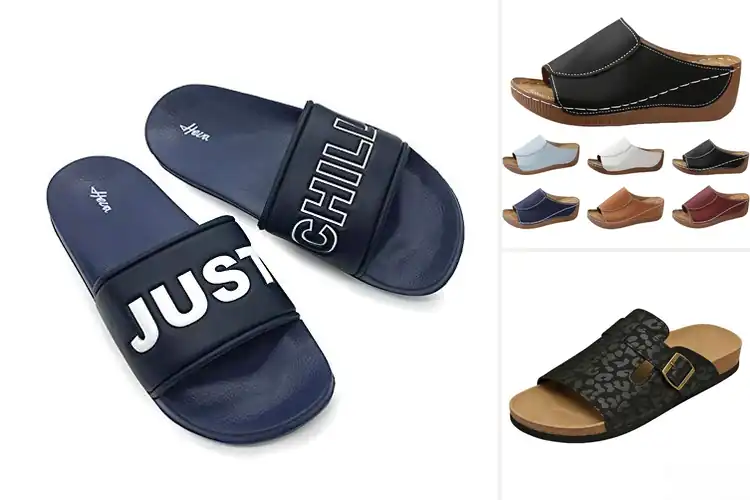 Detailed view of Best Lightweight PU Sole Sandals
