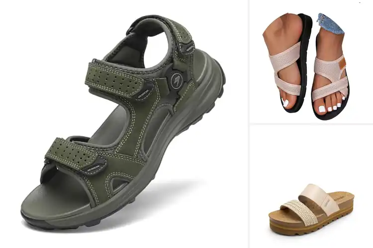 Detailed view of Best Lightweight PU Soles Sandals