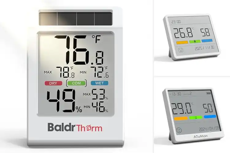 Detailed view of Best Long Battery Life Hygrometer