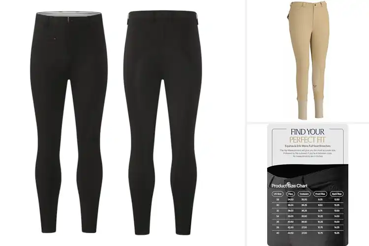 Detailed view of Best Mens Equestrian Riding Breeches