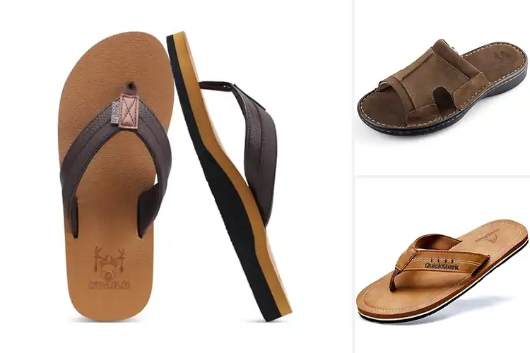 Detailed view of Best Men’s Leather Sandals