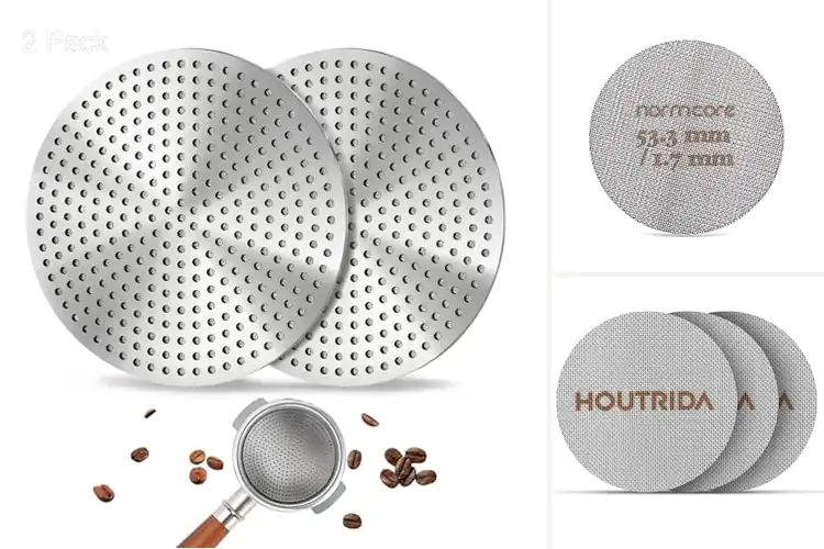 Detailed view of Best Metal Pucks: Top 10 Screens for Richer Espresso at Home