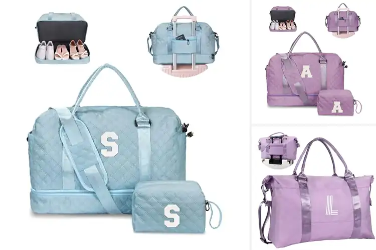 Detailed view of Best Personalized Duffle Bags With Initials