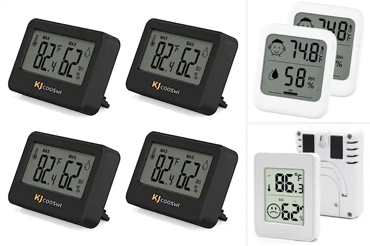Detailed view of Best Portable Hygrometer With Stand Magnet