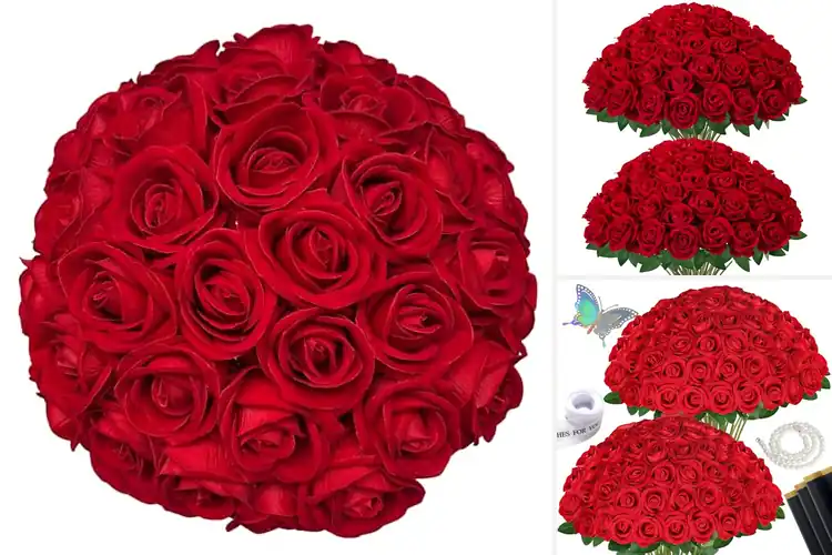 Detailed view of Best Rose Bouquets: Brighten Your Day