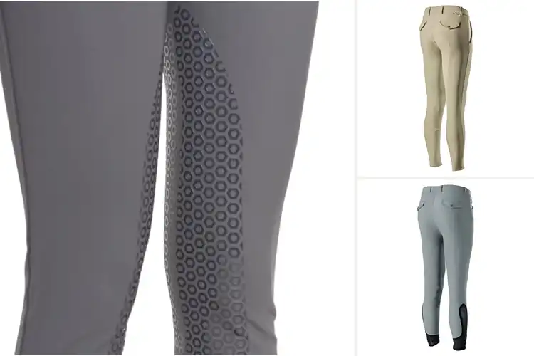 Detailed view of Best Silicone Knee Grip Mens Breeches