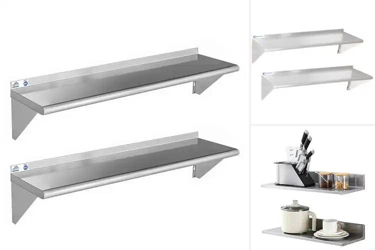 Detailed view of Best Stainless Steel Wall Shelves