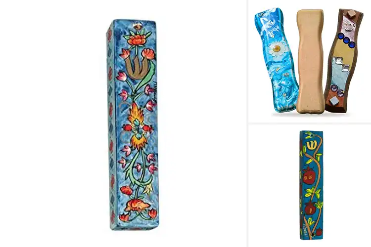 Detailed view of Best Wooden Mezuzah Cases